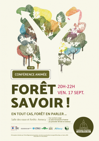 Affiche évenement forêt savoir