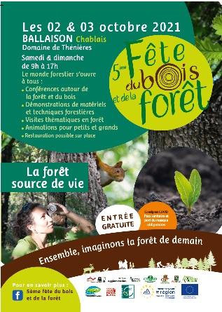 Affiche fête forêt chablais