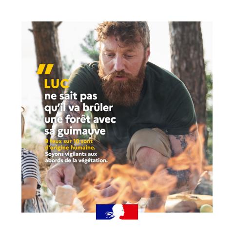 Affiche campagne Gouvernement feux de forêt